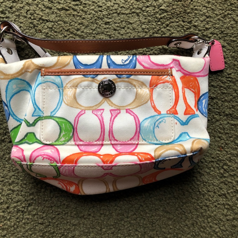 Colorful mini Coach bag